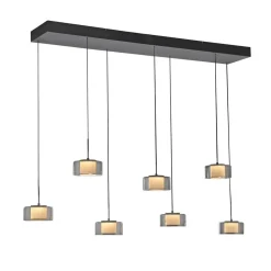 Paul Neuhaus LED hanglamp Rika, 135 cm, glas, dimbaar