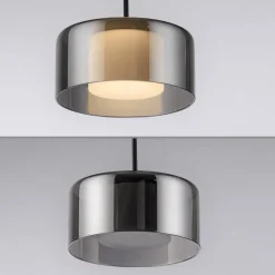 Paul Neuhaus LED hanglamp Rika, 135 cm, glas, dimbaar