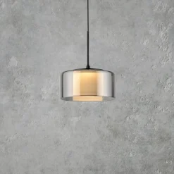 Paul Neuhaus LED hanglamp Rika, Ø 15 cm, glas, dimbaar