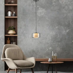 Paul Neuhaus LED hanglamp Rika, Ø 15 cm, glas, dimbaar