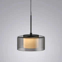 Paul Neuhaus LED hanglamp Rika, Ø 15 cm, glas, dimbaar