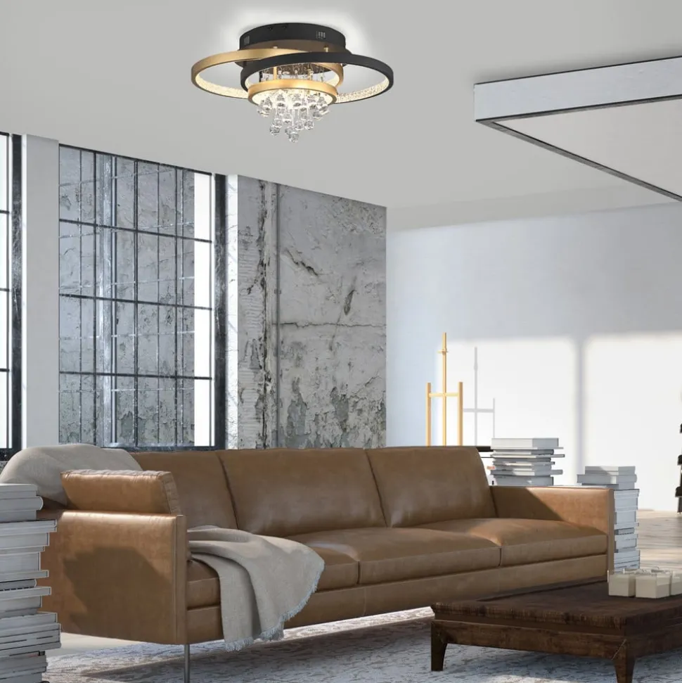 Paul Neuhaus LED plafondlamp Rotazo, glas, CCT, dimbaar