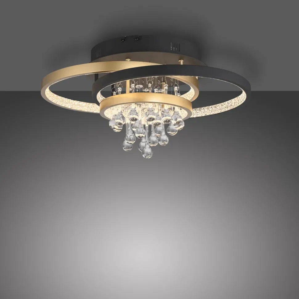 Paul Neuhaus LED plafondlamp Rotazo, glas, CCT, dimbaar