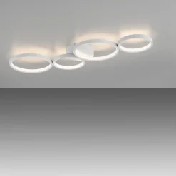 Paul Neuhaus LED plafondlamp Kiringe, wit, metaal, dimbaar