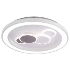 Paul Neuhaus LED plafondlamp Eliza, wit, metaal, Ø 60 cm