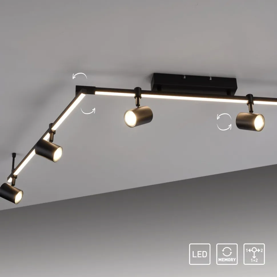 Paul Neuhaus LED plafondspot Barik, 188 cm, verstelbaar