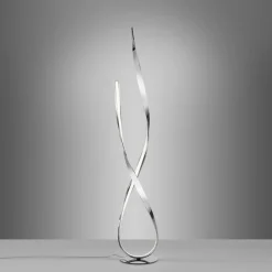 Paul Neuhaus LED vloerlamp Linda, chroom, metaal, dimbaar