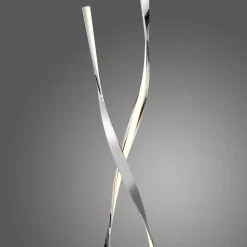 Paul Neuhaus LED vloerlamp Linda, chroom, metaal, dimbaar