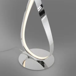 Paul Neuhaus LED vloerlamp Linda, chroom, metaal, dimbaar