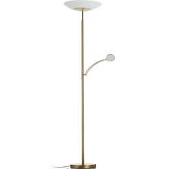 Paul Neuhaus LED vloerlamp Alfred, messingkleurig, dimbaar