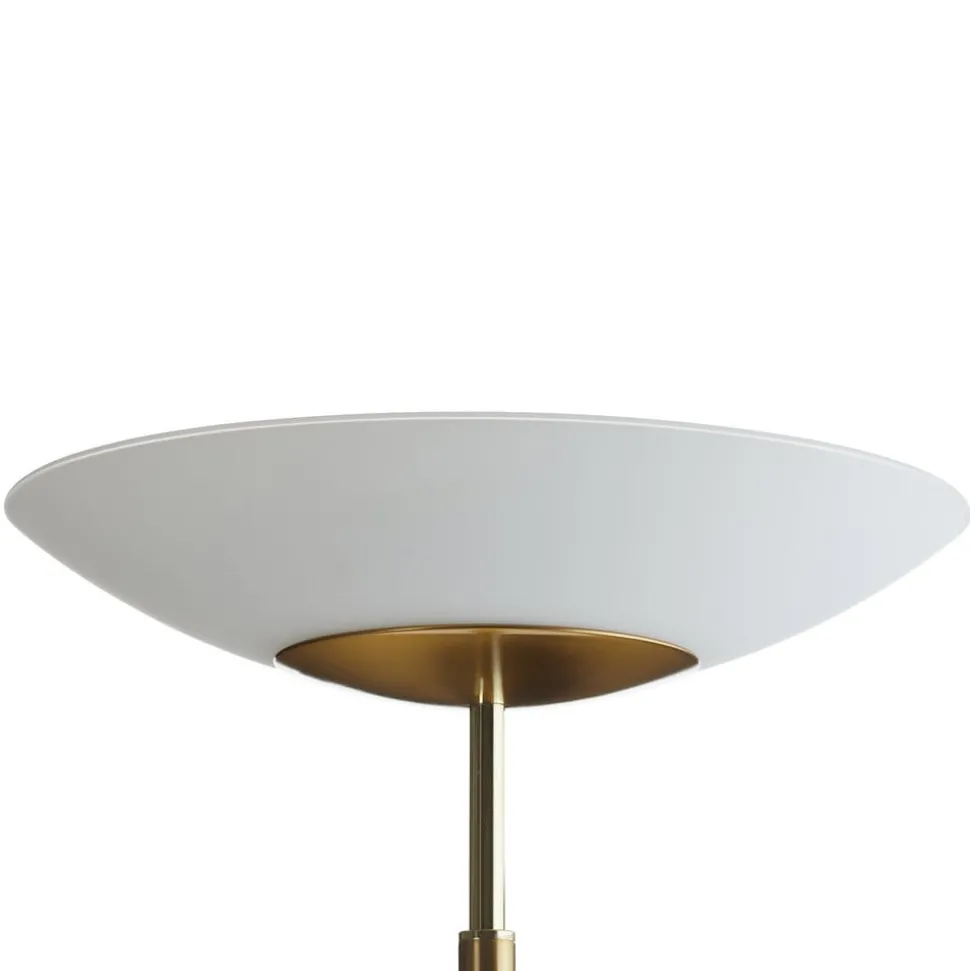 Paul Neuhaus LED vloerlamp Alfred, messingkleurig, dimbaar