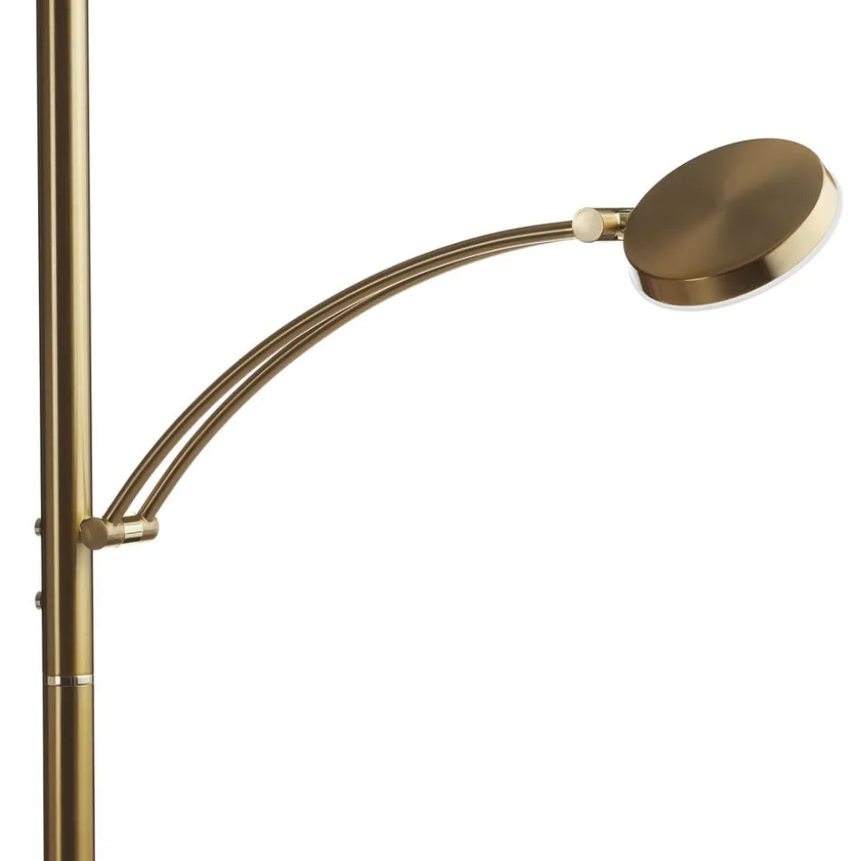 Paul Neuhaus LED vloerlamp Alfred, messingkleurig, dimbaar