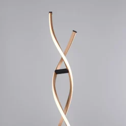 Paul Neuhaus LED vloerlamp Polina, goud, metaal, dimbaar