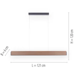 Paul Neuhaus Palma LED hanglamp CCT up/down