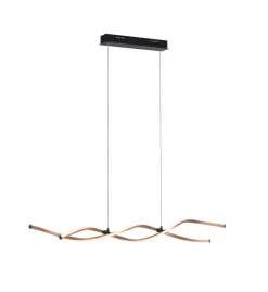 Paul Neuhaus Polina LED hanglamp, goud, metaal, dimbaar