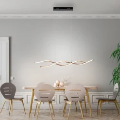 Paul Neuhaus Polina LED hanglamp, goud, metaal, dimbaar