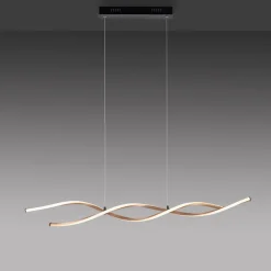 Paul Neuhaus Polina LED hanglamp, goud, metaal, dimbaar