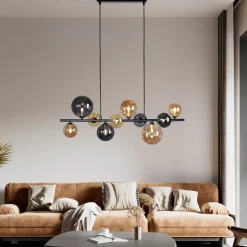 Paul Neuhaus Popsicle hanglamp, glas, 85 cm lang, G9