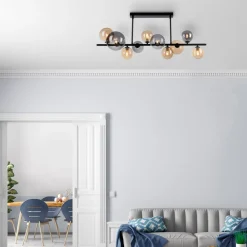 Paul Neuhaus Popsicle plafondlamp, glas, 85 cm lang, G9