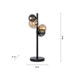 Paul Neuhaus Popsicle tafellamp, glas, 48 cm hoog, G9