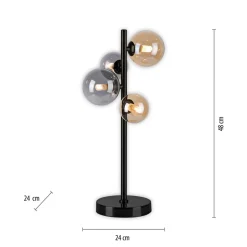 Paul Neuhaus Popsicle tafellamp, glas, 48 cm hoog, G9