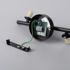 Paul Neuhaus Popsicle wandlamp, zwart, glas, 29 cm, G9