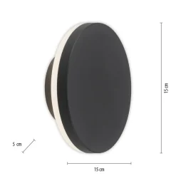 Paul Neuhaus Puntua LED buitenwandlamp, IP65