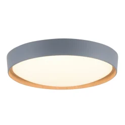 Paul Neuhaus Q-EMILIA LED plafondlamp, grijs/hout