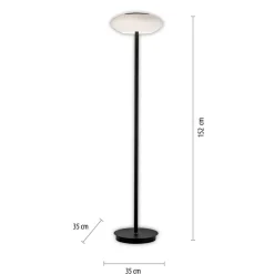 Paul Neuhaus Q-ETIENNE LED vloerlamp, zwart