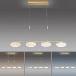 Paul Neuhaus Q-ETIENNE LED hanglamp 4-lamps