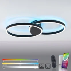 Paul Neuhaus Q-MARKO LED plafondlamp, 2-lamps rond