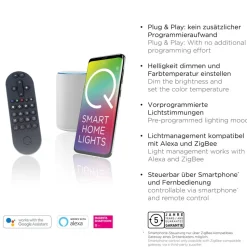 Paul Neuhaus Q-Swing tafellamp, antraciet/messing