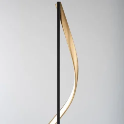 Paul Neuhaus Q-Swing vloerlamp antraciet/messing