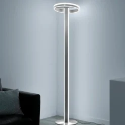 Paul Neuhaus Q-Vito LED vloerlamp, recht met ring