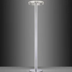Paul Neuhaus Q-Vito LED vloerlamp, recht met ring