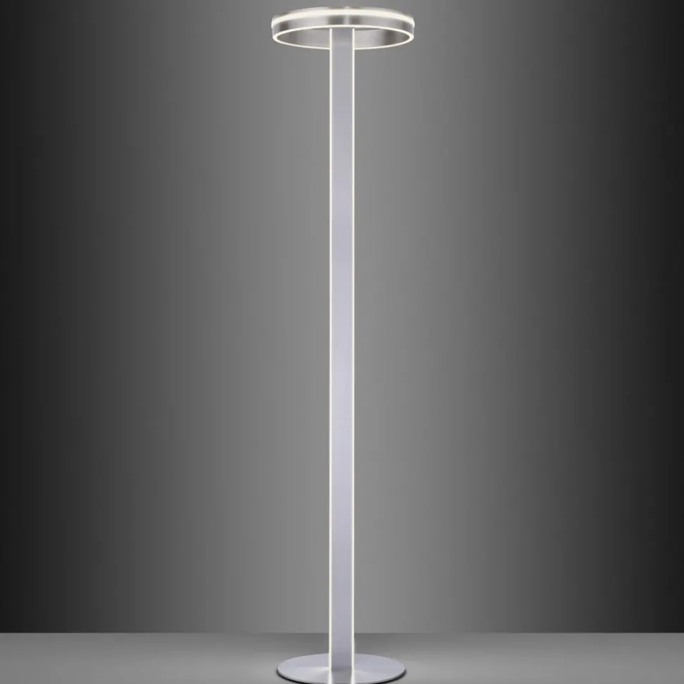 Paul Neuhaus Q-Vito LED vloerlamp, recht met ring