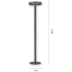 Paul Neuhaus Q-VITO LED vloerlamp, antraciet