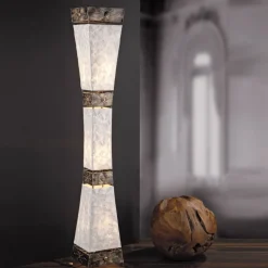 Paul Neuhaus vloerlamp Abuja, parelmoer, 150cm, 3-lamps, E27