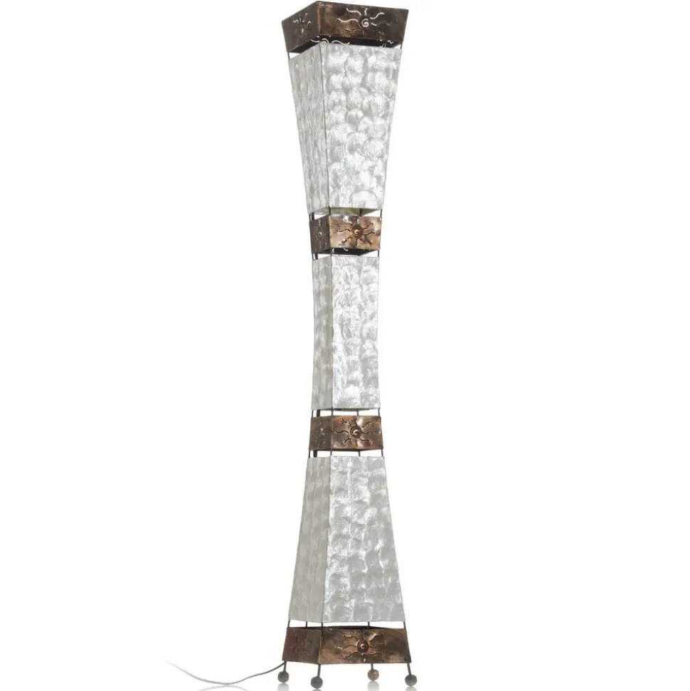 Paul Neuhaus vloerlamp Abuja, parelmoer, 150cm, 3-lamps, E27