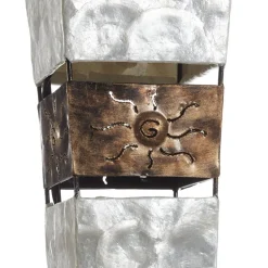 Paul Neuhaus vloerlamp Abuja, parelmoer, 150cm, 3-lamps, E27