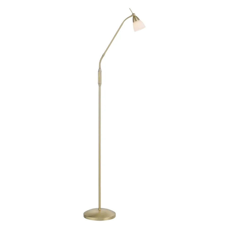 Paul Neuhaus vloerlamp Pino, messing, 163 cm, dimbaar, G9