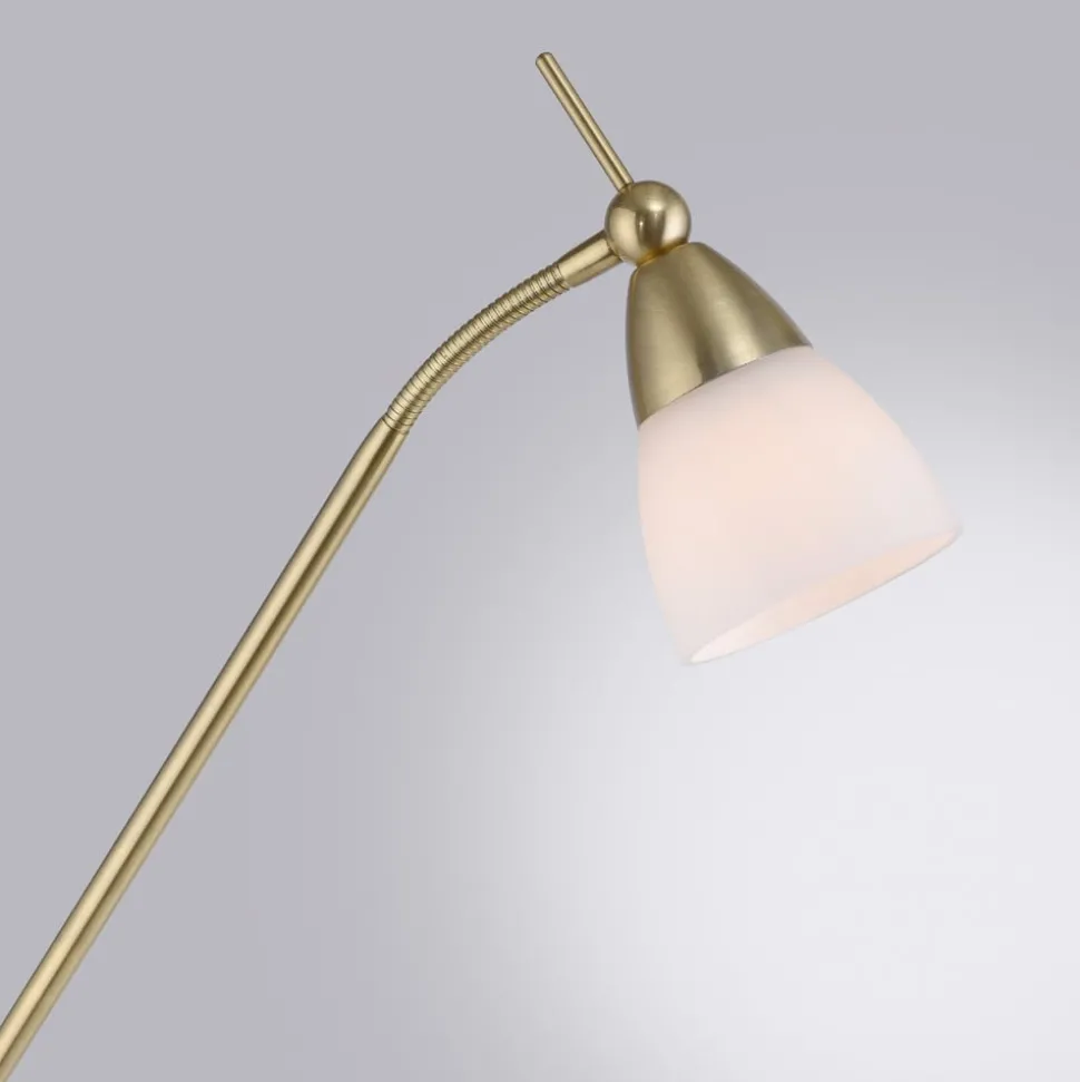 Paul Neuhaus vloerlamp Pino, messing, 163 cm, dimbaar, G9
