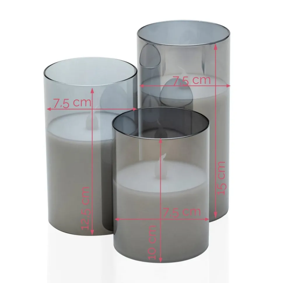 Pauleen Classy Smokey Candle LED kaars 3 per set