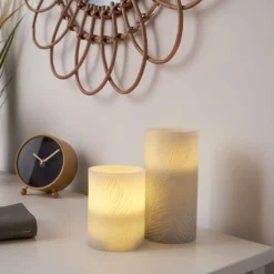 Pauleen Cosy Feather Candle LED kaars Set van 2
