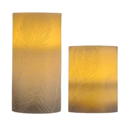Pauleen Cosy Feather Candle LED kaars Set van 2