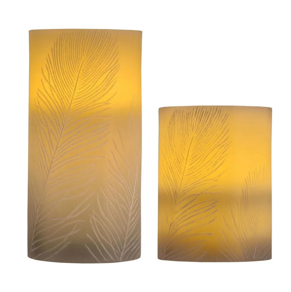 Pauleen Cosy Feather Candle LED kaars Set van 2
