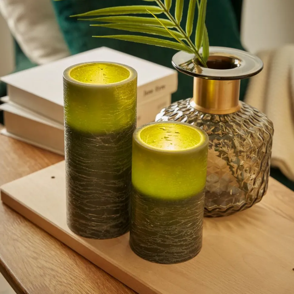 Pauleen Cosy Shine Candle waskaars, 2 stuks, groen