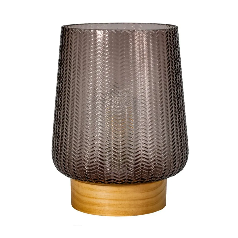 Pauleen Fancy Glamour E27-LED batterij taupe hout