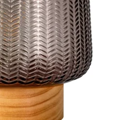 Pauleen Fancy Glamour E27-LED batterij taupe hout