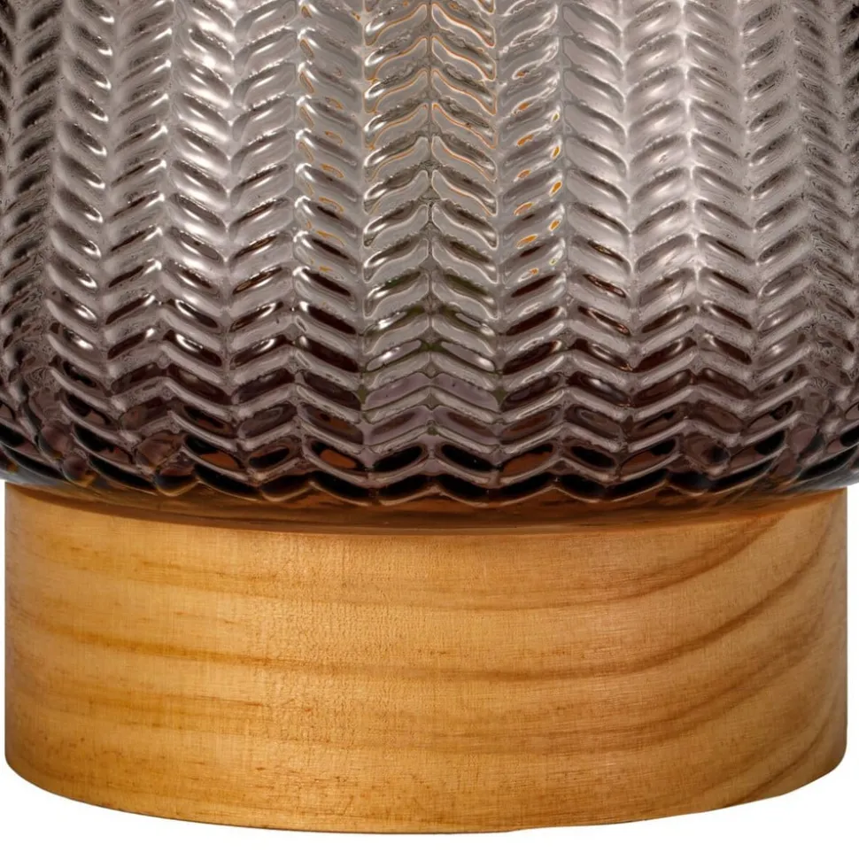 Pauleen Fancy Glamour E27-LED batterij taupe hout